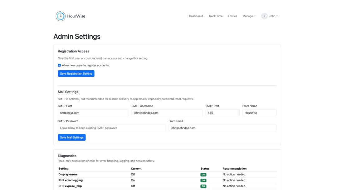 HourWise app screenshot