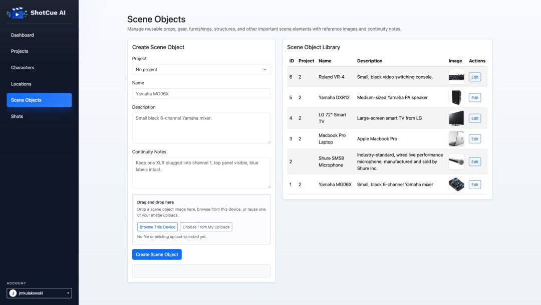 ShotCue Ai Screen Shot