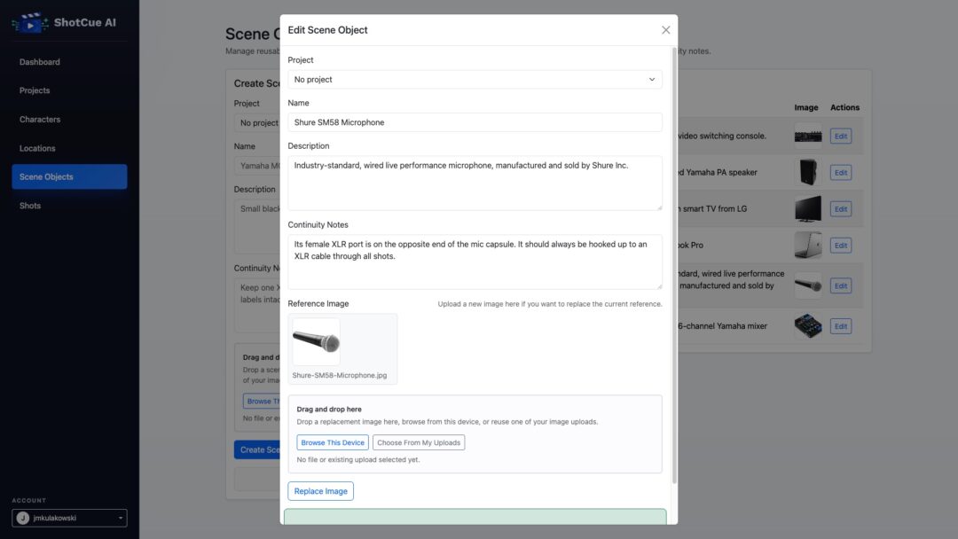 ShotCue Ai Screen Shot