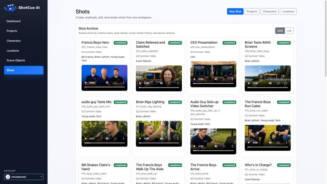 ShotCue Ai Screen Shot